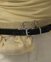 lawgy（ラウジー）の「brushed simple buckle square belt / ブラッシュドシンプルバックルスクエアベルト（ベルト）」