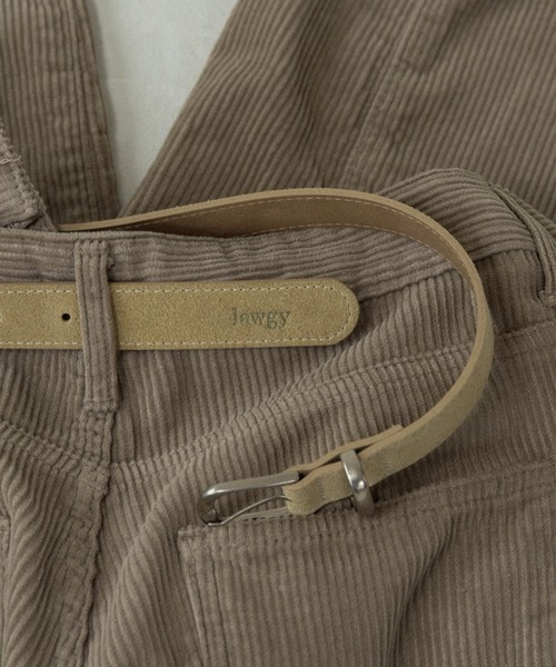 lawgy(ラウジー)の「brushed simple buckle square belt / ブラッシュドシンプルバックルスクエアベルト(ベルト・レディース・ブラック/ライトベージュ・FREE)」の6枚目の写真