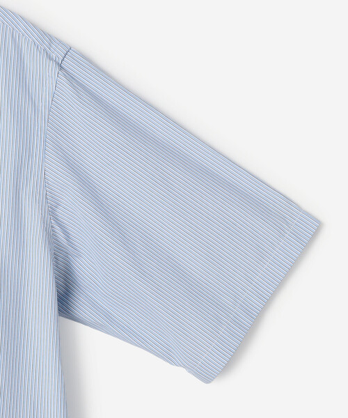 GYMPHLEX(ジムフレックス)の「Gymphlex | コットンブロード ショート ボタンダウン半袖シャツ STRIPE WOMEN(シャツ/ブラウス・レディース・ブルー系その他・14)」の5枚目の写真