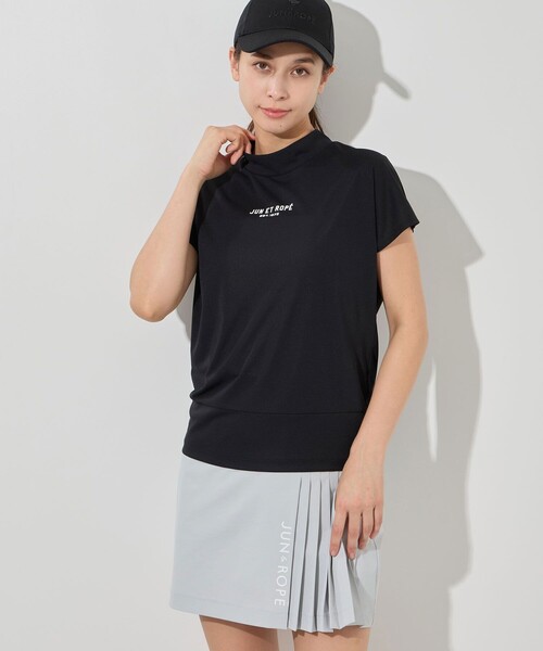 JUN&ROPE'(ジュンアンドロペ)の「ウェーブグラフィックプルオーバー/UV・吸水速乾・接触冷感(Tシャツ/カットソー・レディース・ターコイズブルー/ブラック/ホワイト・S/XL/M/L)」の15枚目の写真