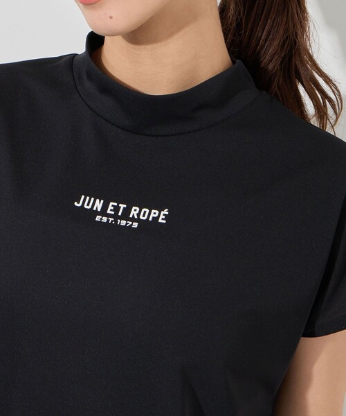 JUN&ROPE'(ジュンアンドロペ)の「ウェーブグラフィックプルオーバー/UV・吸水速乾・接触冷感(Tシャツ/カットソー・レディース・ターコイズブルー/ブラック/ホワイト・S/XL/M/L)」の16枚目の写真