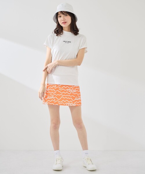 JUN&ROPE'(ジュンアンドロペ)の「ウェーブグラフィックプルオーバー/UV・吸水速乾・接触冷感(Tシャツ/カットソー・レディース・ターコイズブルー/ブラック/ホワイト・S/XL/M/L)」の21枚目の写真
