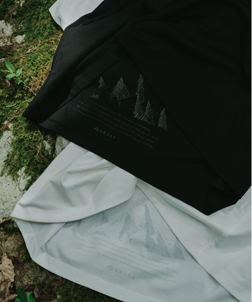 CREO STORE（クレオストア）の「ARAKA YAMAGI アラカ ヤマギ 半袖Tシャツ（Tシャツ/カットソー・メンズ・ホワイト/チャコールグレー/ブラック・MEDIUM/LARGE/X-LARGE/XXXX-LARGE）」の5枚目の写真