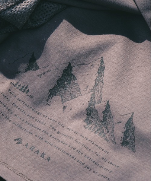 CREO STORE（クレオストア）の「ARAKA YAMAGI アラカ ヤマギ 半袖Tシャツ（Tシャツ/カットソー・メンズ・ホワイト/チャコールグレー/ブラック・MEDIUM/LARGE/X-LARGE/XXXX-LARGE）」の8枚目の写真