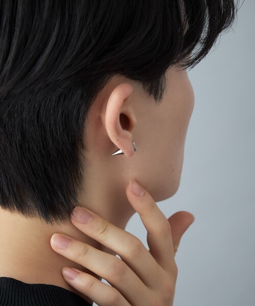 Jouete（ジュエッテ）の「[バックキャッチピアス] ジルコニア スタッズ（ピアス（片耳用）・レディース・イエローゴールド/プラチナム・FREE）」の9枚目の写真