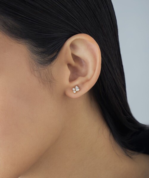 Jouete（ジュエッテ）の「[バックキャッチピアス] ジルコニア スタッズ（ピアス（片耳用）・レディース・イエローゴールド/プラチナム・FREE）」の15枚目の写真