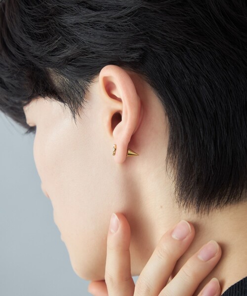 Jouete（ジュエッテ）の「[バックキャッチピアス] ジルコニア スタッズ（ピアス（片耳用）・レディース・イエローゴールド/プラチナム・FREE）」の19枚目の写真