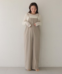 【cheriella】リネンライクストライプキャミオールインワン LINEN-LIKE STRIPE CAMI ALL-IN-ONE