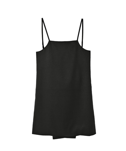 STYLE DELI(スタイルデリ)の「【BLK001】ツイルバックオープンキャミ(キャミソール・レディース・グレー/ブラック・FREE)」の4枚目の写真