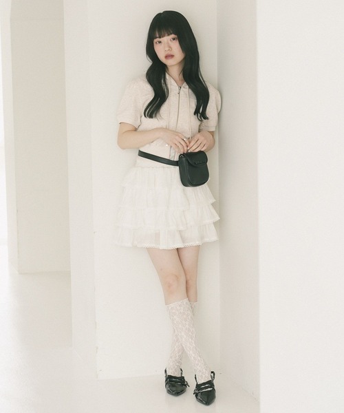 Heather（ヘザー）の「2WAYリボンミニBAG　703754（ショルダーバッグ・レディース・ブラック/アイボリー/ピンク・ONE SIZE）」の6枚目の写真