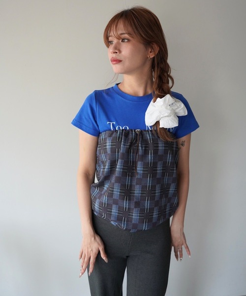SANSeLF(サンセルフ)の「【SANSeLF】2WAYチェックチューブトップス saw26s075(その他トップス・レディース・マルチ・FREE)」の2枚目の写真