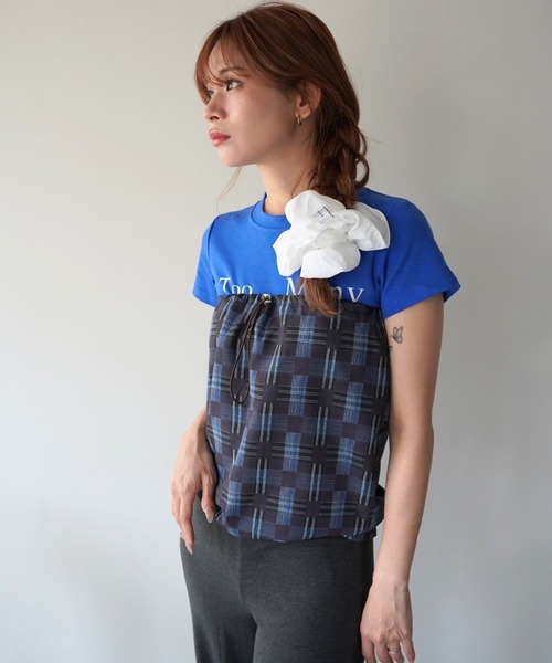 SANSeLF(サンセルフ)の「【SANSeLF】2WAYチェックチューブトップス saw26s075(その他トップス・レディース・マルチ・FREE)」の4枚目の写真