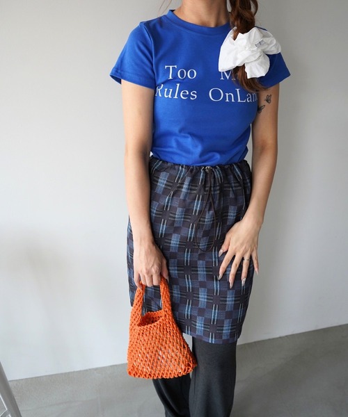 SANSeLF(サンセルフ)の「【SANSeLF】2WAYチェックチューブトップス saw26s075(その他トップス・レディース・マルチ・FREE)」の7枚目の写真