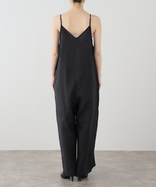 La TOTALITE(ラトータリテ)の「【洗える】Munich/ミューニック リネンサロペット(ワンピース・レディース・ベージュ/ブラック・FREE)」の5枚目の写真