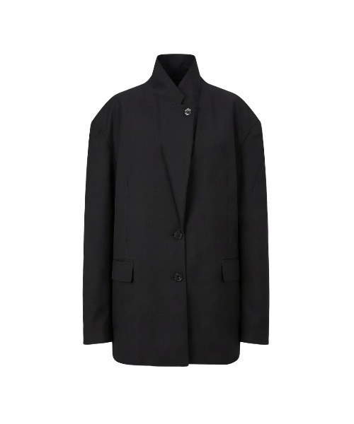 TAJEN:T(タジェント)の「【TAJEN:T】BACK OPEN TAILORED JACKET/バックオープンテーラードジャケット(テーラードジャケット・レディース・ブラック/グレー・2/1)」の9枚目の写真