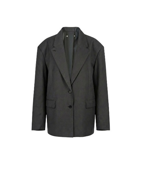 TAJEN:T(タジェント)の「【TAJEN:T】BACK OPEN TAILORED JACKET/バックオープンテーラードジャケット(テーラードジャケット・レディース・ブラック/グレー・2/1)」の6枚目の写真