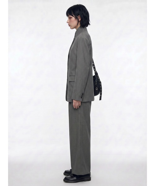 TAJEN:T(タジェント)の「【TAJEN:T】BACK OPEN TAILORED JACKET/バックオープンテーラードジャケット(テーラードジャケット・レディース・ブラック/グレー・2/1)」の5枚目の写真