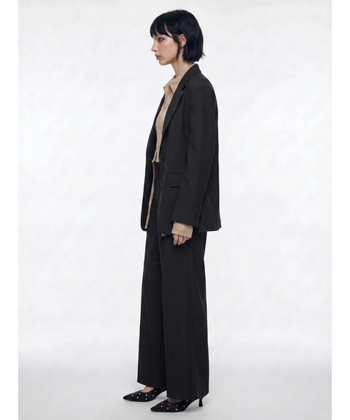 TAJEN:T(タジェント)の「【TAJEN:T】BACK OPEN TAILORED JACKET/バックオープンテーラードジャケット(テーラードジャケット・レディース・ブラック/グレー・2/1)」の12枚目の写真