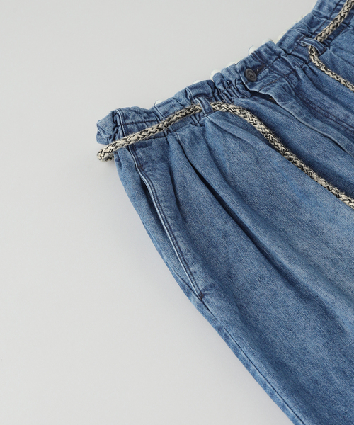 JOURNAL STANDARD J.S HOMESTEAD(ジャーナルスタンダードホームステッド)の「J.S.Homestead / コットン リネン デニム パンツ(その他パンツ・メンズ・コバルトブルー・MEDIUM/LARGE)」の2枚目の写真
