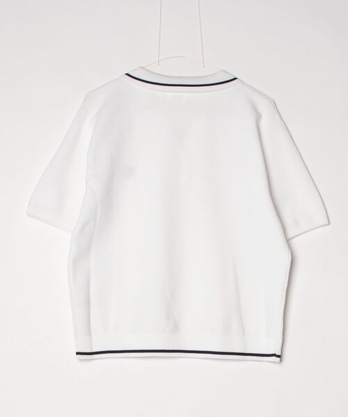 Pacific GOLF CLUB(パシフィックゴルフクラブ)の「KNIT SKIPPER POLO S/S(ポロシャツ・レディース・ネイビー/ホワイト・S/M/L)」の9枚目の写真