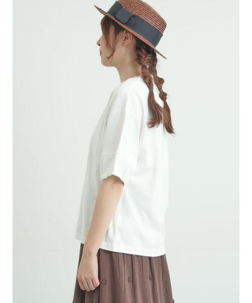 Samansa Mos2（サマンサ モスモス）の「【メルヘン×Samansa Mos2】レース貼りTシャツ（Tシャツ/カットソー・レディース・チャコールグレー/ブルー/オフホワイト・F）」の22枚目の写真