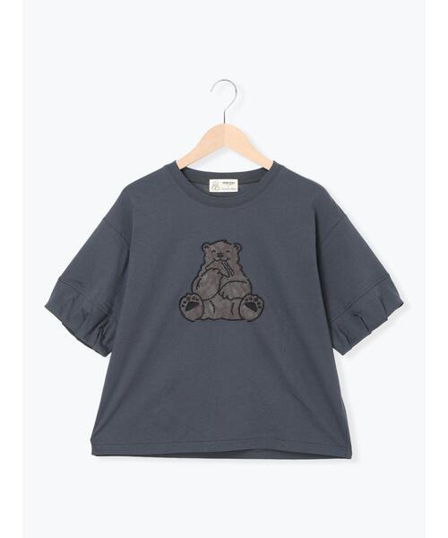 Samansa Mos2（サマンサ モスモス）の「【メルヘン×Samansa Mos2】レース貼りTシャツ（Tシャツ/カットソー・レディース・チャコールグレー/ブルー/オフホワイト・F）」の8枚目の写真