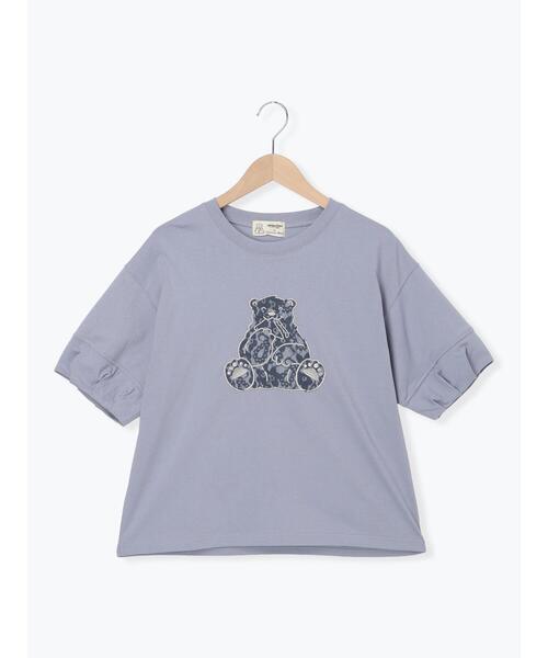 Samansa Mos2（サマンサ モスモス）の「【メルヘン×Samansa Mos2】レース貼りTシャツ（Tシャツ/カットソー・レディース・チャコールグレー/ブルー/オフホワイト・F）」の9枚目の写真