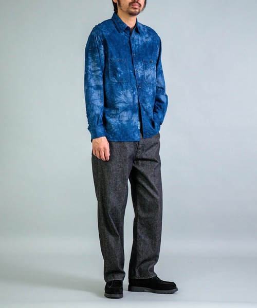OMNIGOD（オムニゴッド）の「[OMNIGOD mens / オムニゴッド] 10ozブラックデニム 5Pイージールーズジーンズ（デニムパンツ・メンズ・ブラック・3/2）」の4枚目の写真