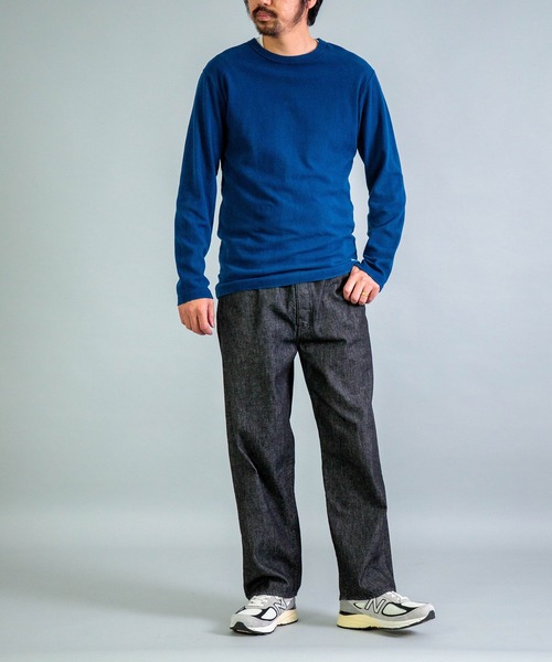 OMNIGOD（オムニゴッド）の「[OMNIGOD mens / オムニゴッド] 10ozブラックデニム 5Pイージールーズジーンズ（デニムパンツ・メンズ・ブラック・3/2）」の5枚目の写真