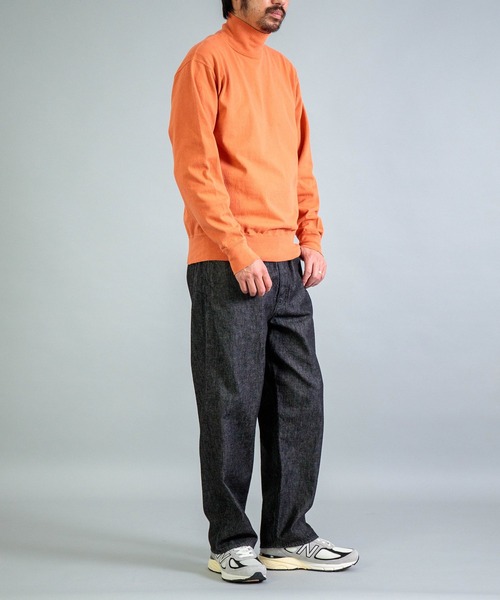 OMNIGOD（オムニゴッド）の「[OMNIGOD mens / オムニゴッド] 10ozブラックデニム 5Pイージールーズジーンズ（デニムパンツ・メンズ・ブラック・3/2）」の8枚目の写真