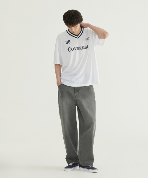 COVERNAT(カバーナット)の「VネックメッシュTシャツブラック(Tシャツ/カットソー・レディース・その他・SMALL/MEDIUM/LARGE/X-LARGE/XX-LARGE/X-SMALL)」の3枚目の写真