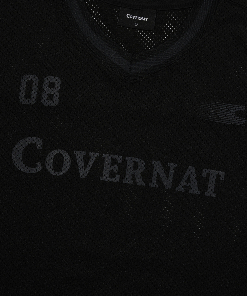 COVERNAT(カバーナット)の「VネックメッシュTシャツブラック(Tシャツ/カットソー・レディース・その他・SMALL/MEDIUM/LARGE/X-LARGE/XX-LARGE/X-SMALL)」の7枚目の写真