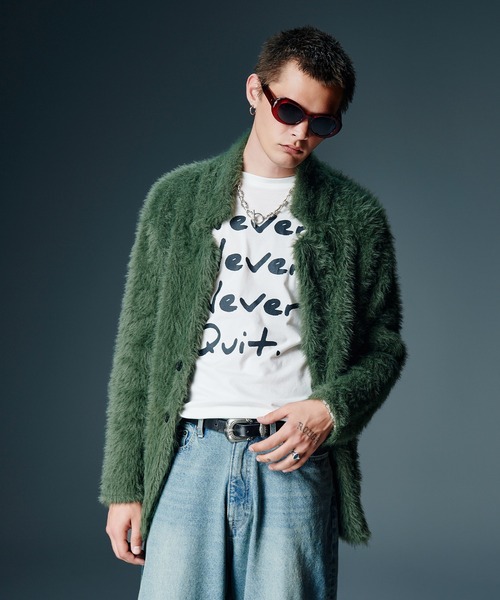 glamb（グラム）の「Nylon Feather Tailored Jacket / ナイロンフェザーテーラードジャケット（テーラードジャケット・メンズ・ブラック/カーキ・S/M/L）」の10枚目の写真