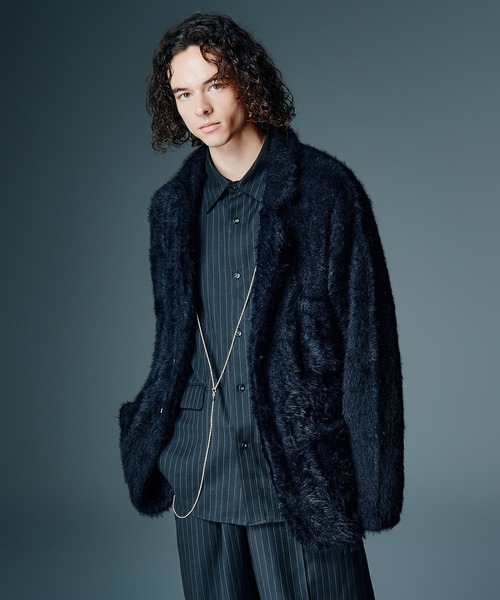 glamb（グラム）の「Nylon Feather Tailored Jacket / ナイロンフェザーテーラードジャケット（テーラードジャケット・メンズ・ブラック/カーキ・S/M/L）」の8枚目の写真