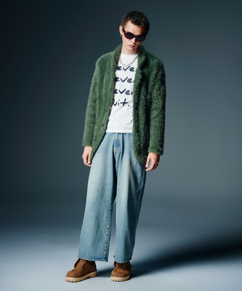 glamb（グラム）の「Nylon Feather Tailored Jacket / ナイロンフェザーテーラードジャケット（テーラードジャケット・メンズ・ブラック/カーキ・S/M/L）」の12枚目の写真