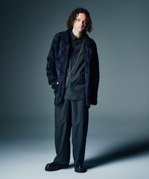glamb（グラム）の「Nylon Feather Tailored Jacket / ナイロンフェザーテーラードジャケット（テーラードジャケット・メンズ・ブラック/カーキ・S/M/L）」の11枚目の写真