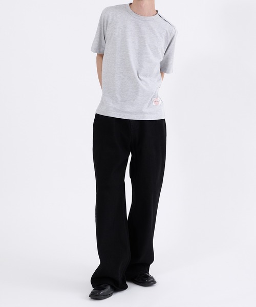 Perushu(ペルーシュ)の「VINTAGE WASHED BOOTSCUT DENIM/ヴィンテージ ウォッシュド ブーツカット デニム(デニムパンツ・メンズ・インディゴブルー/ブラック・LARGE/MEDIUM/SMALL)」の5枚目の写真
