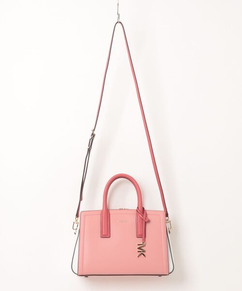MICHAEL KORS（マイケルコース）の「LAILA カラーブロック ぺブルレザー サッチェル スモール（ハンドバッグ・レディース・ピンク系その他・FREE）」の6枚目の写真