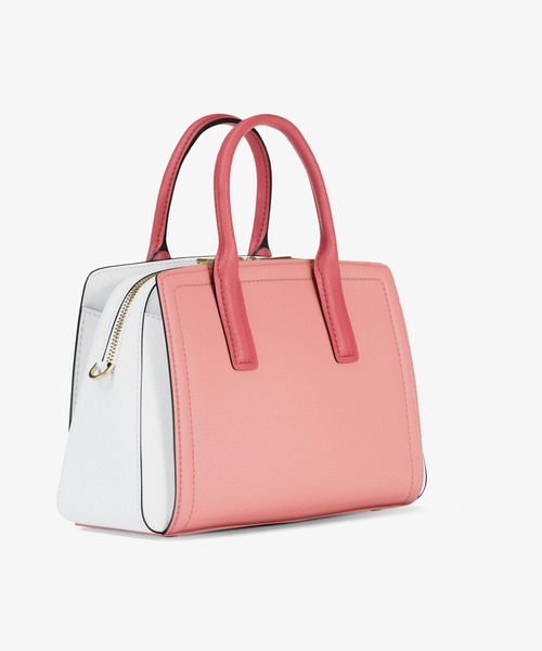 MICHAEL KORS（マイケルコース）の「LAILA カラーブロック ぺブルレザー サッチェル スモール（ハンドバッグ・レディース・ピンク系その他・FREE）」の4枚目の写真