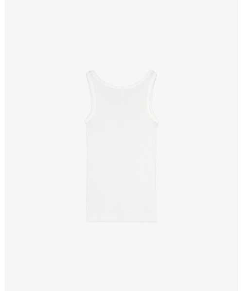 FRONT 11201(フロントワンワントゥーオーワン)の「Basic Rib Tank Top(Tシャツ/カットソー・メンズ・ホワイト・2/1)」の2枚目の写真