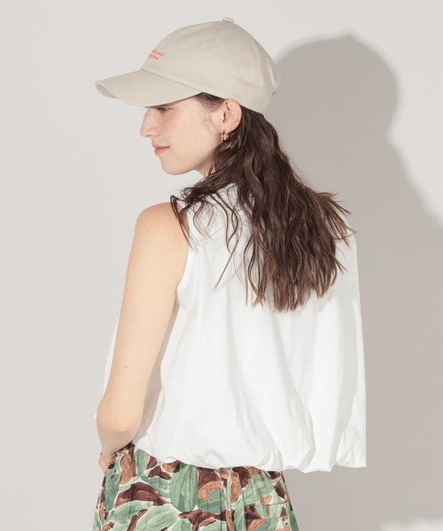 GEORGE'S(ジョージズ)の「バルーンクロップドノースリーブTシャツ(Tシャツ/カットソー・レディース・ブラウン/オフホワイト/パープル・FREE)」の11枚目の写真