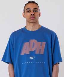 ALL DAY HOOPS（オールデイフープス）の「ADH サマリーグ オーバーサイズ 半袖Tシャツ ブルー（Tシャツ/カットソー）」