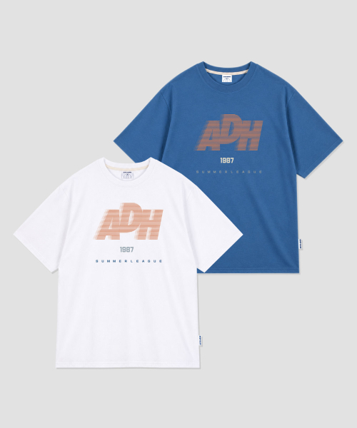 ALL DAY HOOPS(オールデイフープス)の「ADH サマリーグ オーバーサイズ 半袖Tシャツ ブルー(Tシャツ/カットソー・メンズ・その他・1/2/3/WOMENS)」の2枚目の写真