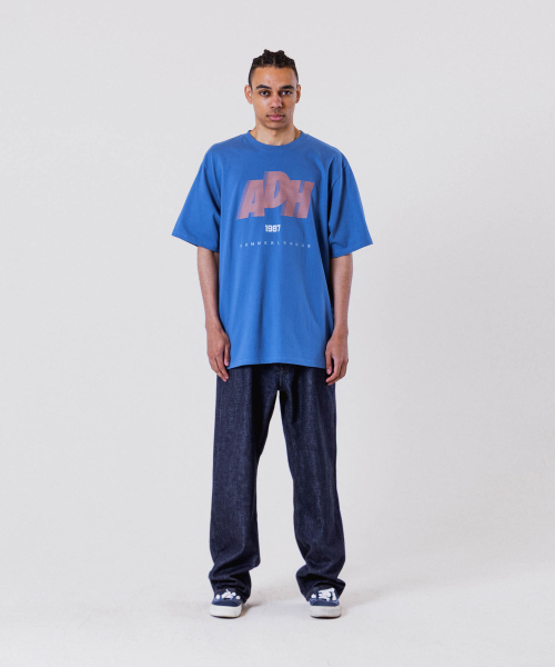 ALL DAY HOOPS(オールデイフープス)の「ADH サマリーグ オーバーサイズ 半袖Tシャツ ブルー(Tシャツ/カットソー・メンズ・その他・1/2/3/WOMENS)」の3枚目の写真