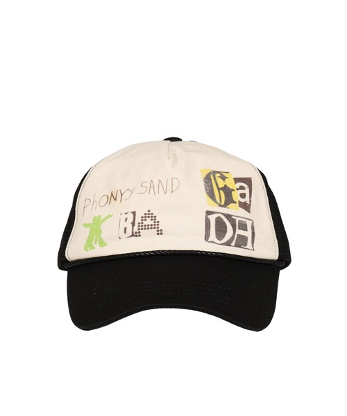 OPEN Yy（オープンワイワイ）の「YY PHONETIC TRUCKER CAP（キャップ・メンズ・ブラック/ブラウン・OS）」の2枚目の写真
