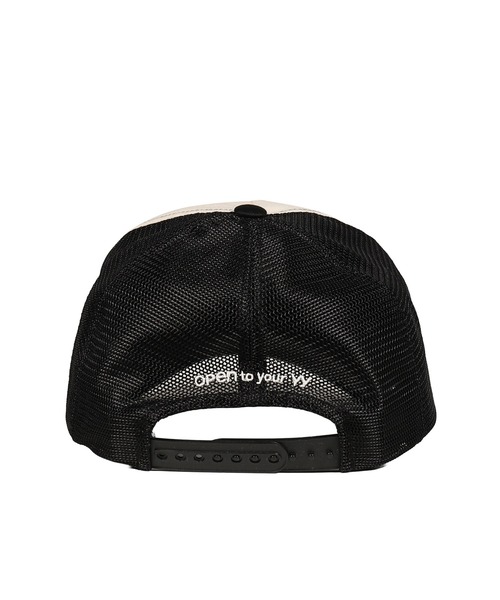 OPEN Yy（オープンワイワイ）の「YY PHONETIC TRUCKER CAP（キャップ・メンズ・ブラック/ブラウン・OS）」の10枚目の写真