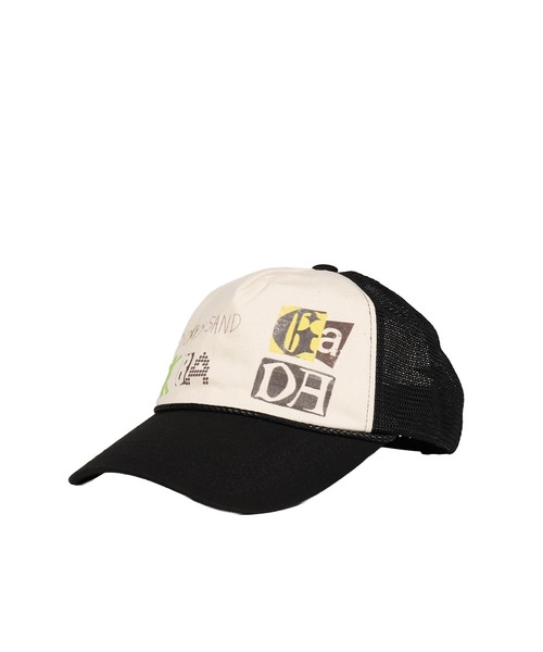 OPEN Yy（オープンワイワイ）の「YY PHONETIC TRUCKER CAP（キャップ・メンズ・ブラック/ブラウン・OS）」の8枚目の写真