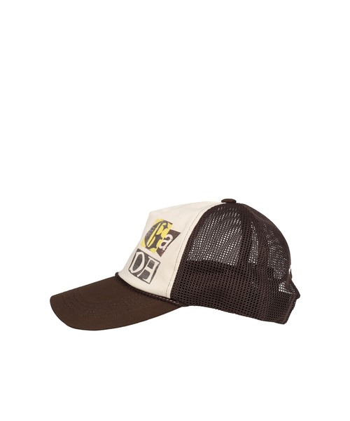 OPEN Yy（オープンワイワイ）の「YY PHONETIC TRUCKER CAP（キャップ・メンズ・ブラック/ブラウン・OS）」の5枚目の写真