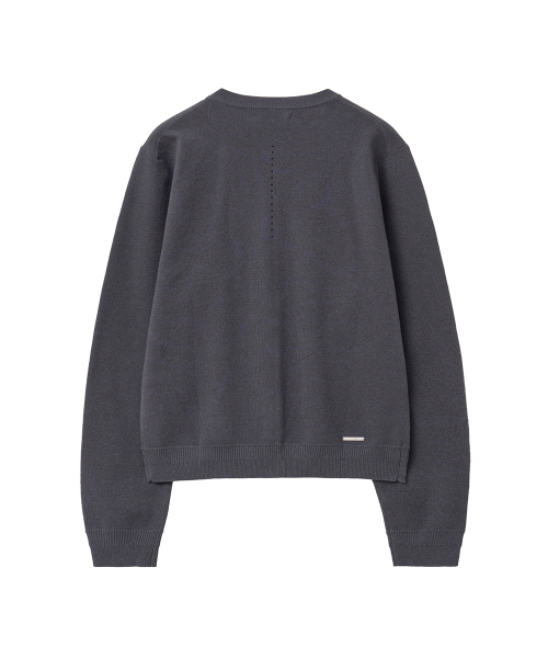 MISEKISEOUL MEN(ミセキソウルメンズ)の「Dual knit cardigan CHARCOAL(カーディガン/ボレロ・メンズ・その他・1/2)」の3枚目の写真