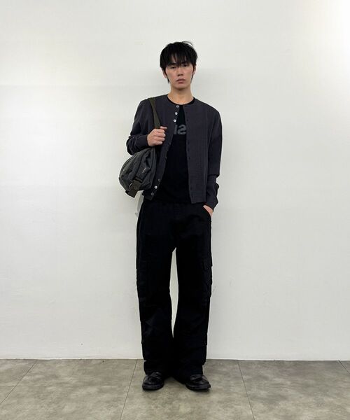 MISEKISEOUL MEN(ミセキソウルメンズ)の「Dual knit cardigan CHARCOAL(カーディガン/ボレロ・メンズ・その他・1/2)」の7枚目の写真